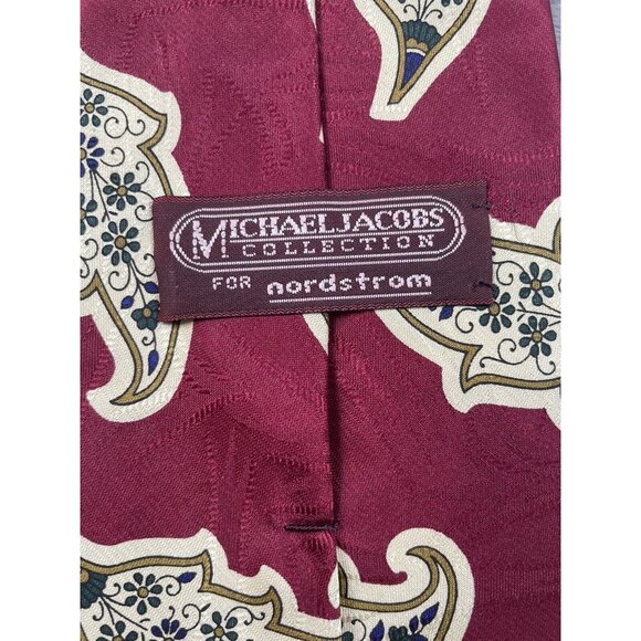 Michael Jacobs Collection for Nordstrom Men’s Red Floral / Paisley Tie - Picture 2 of 6